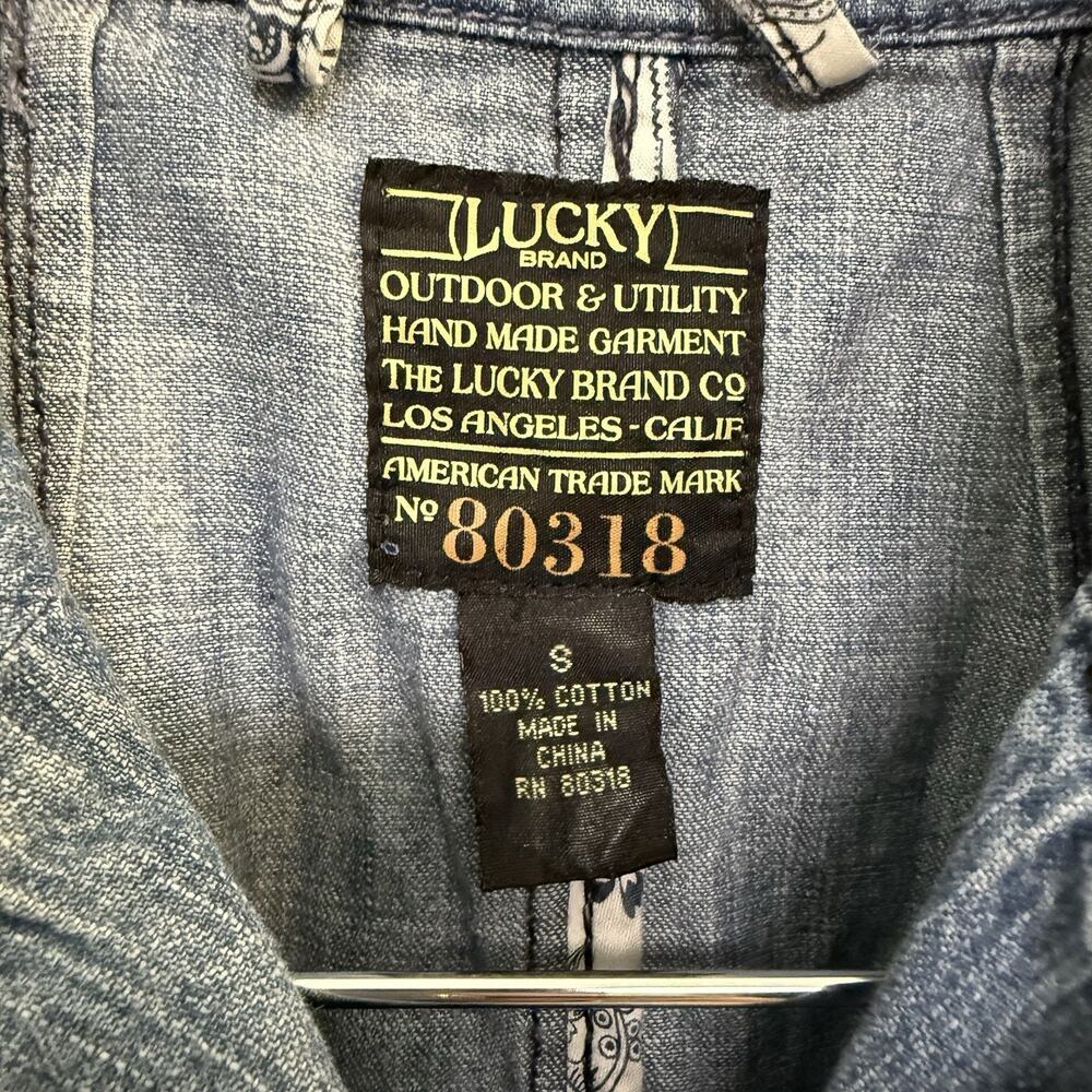 Lucky Brand Outdoor And Utility Women’s Denim Coat Size‎ S No. 80318 Lightweight - Picture 2 of 11